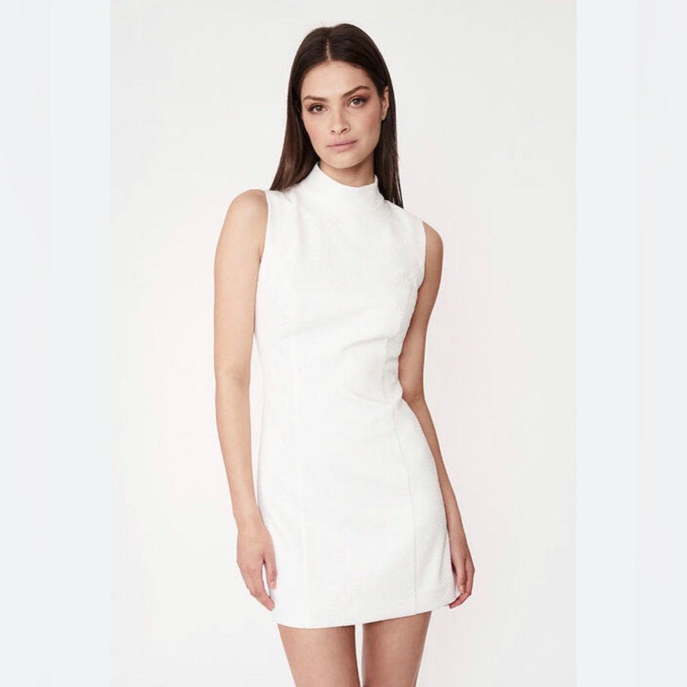 New Gorgeous Bardot Noah Mini Dress in Ivory White Size XL